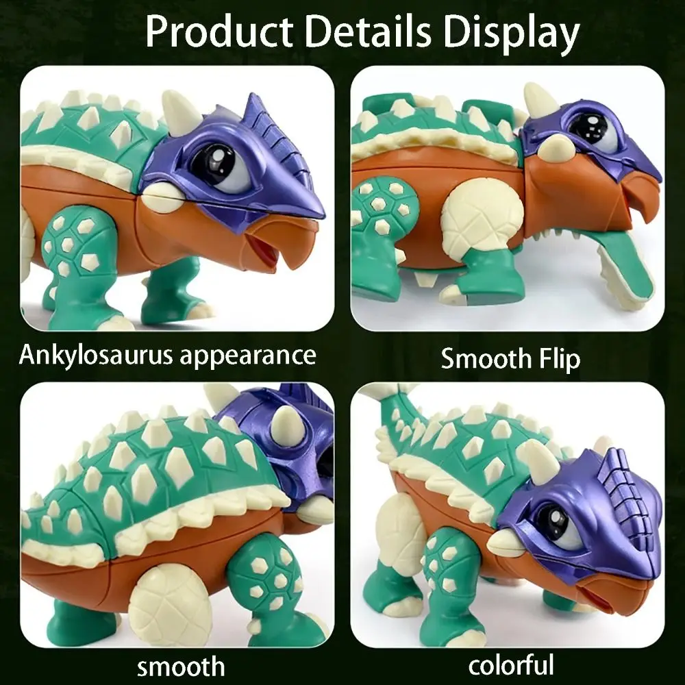 Educational Ankylosaurus Heterosexual Magic Simulation Learning Dinosaur Magic Cube Professional Fun Dinosaur Shaped Gyro