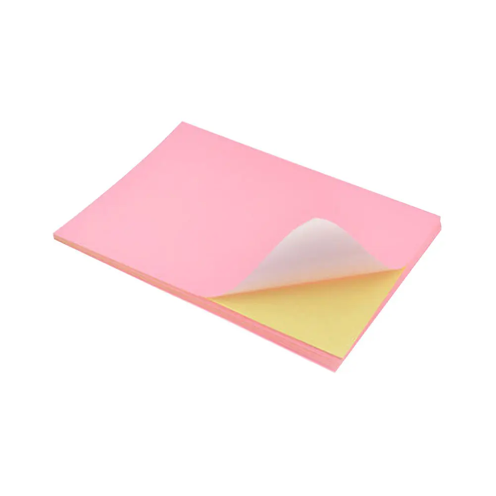 50pcs-colorful-label-paper-adhesive-self-printing-paper-a4-size-for-classification-marking-office-school-supplies
