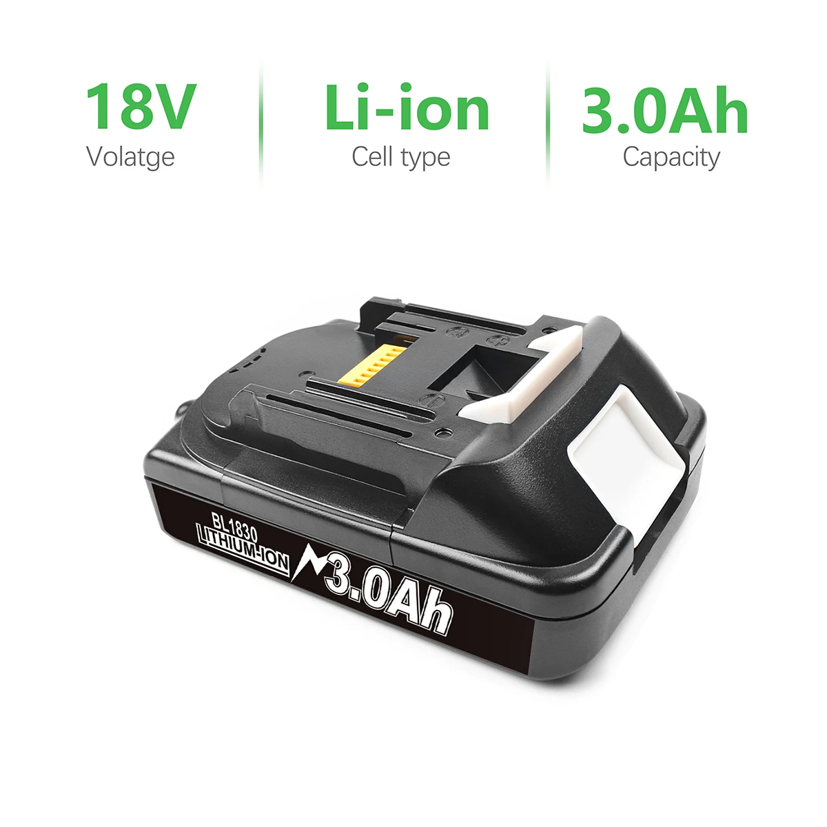 Akumulator Makita 18V BL1815 BL1850 BL1830 BL1860 BL1820 BL1840 3.0Ah oraz ładowarka do akumulatorów Makita BL1830 BL1815 — zdjęcie produktu 2
