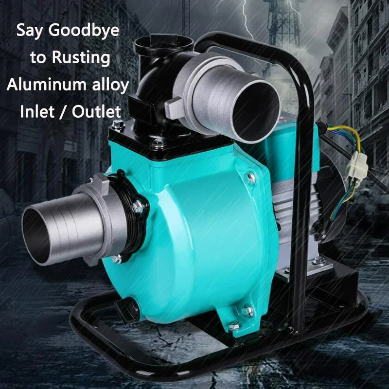 DC Electric Submersible Pump 48V-72V Brushless Variable Frequency Self-Suction Pump Household Water Pump Agricultural Irrigation