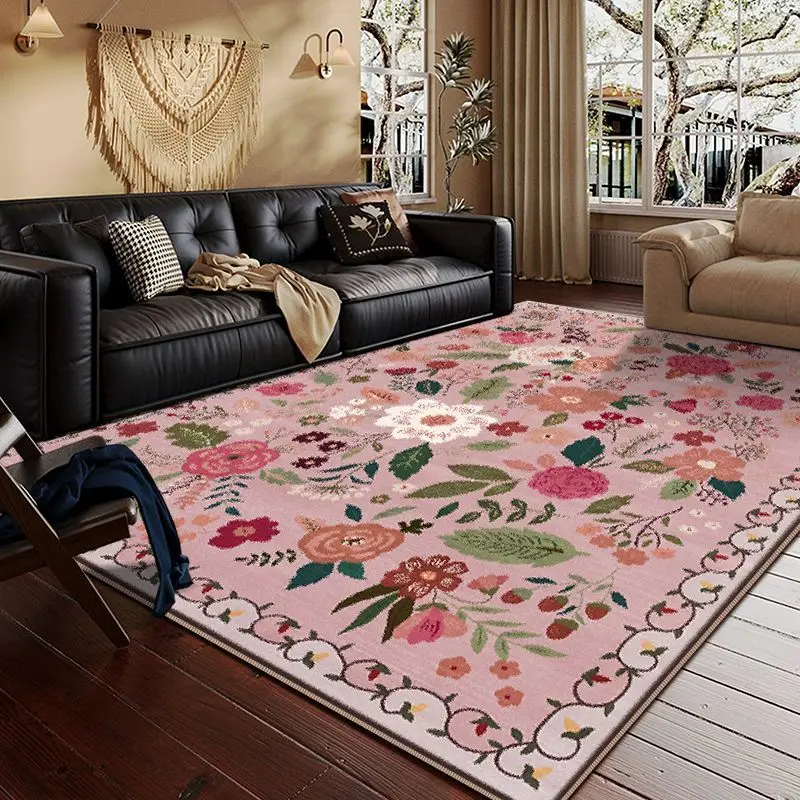 

Living Room Carpet 2025 New American Style Thick Foot Mats, Light Luxury High-End Sofa Tea Table Dressing Room Floor Mats