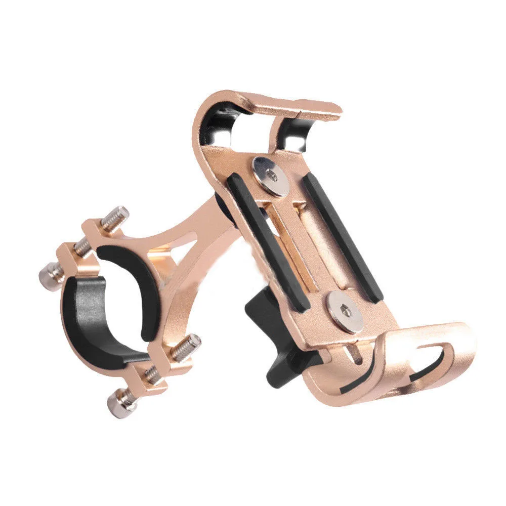 360 ° Drehen Metall Motorrad Fahrrad Telefon Halter Anti-rutsch Halterung GPS Navigation Clip Universal Fahrrad Ständer für Alle Smartphones