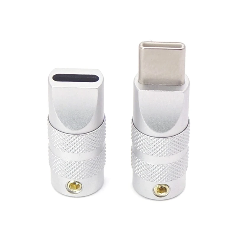 케이스 용 쉘용 USB C Type-C 쉘용 데이터 케이블 충전기 와이어 플러그 금속 DIY 액세서리 2x0.6cm 검정색 흰색 하우징