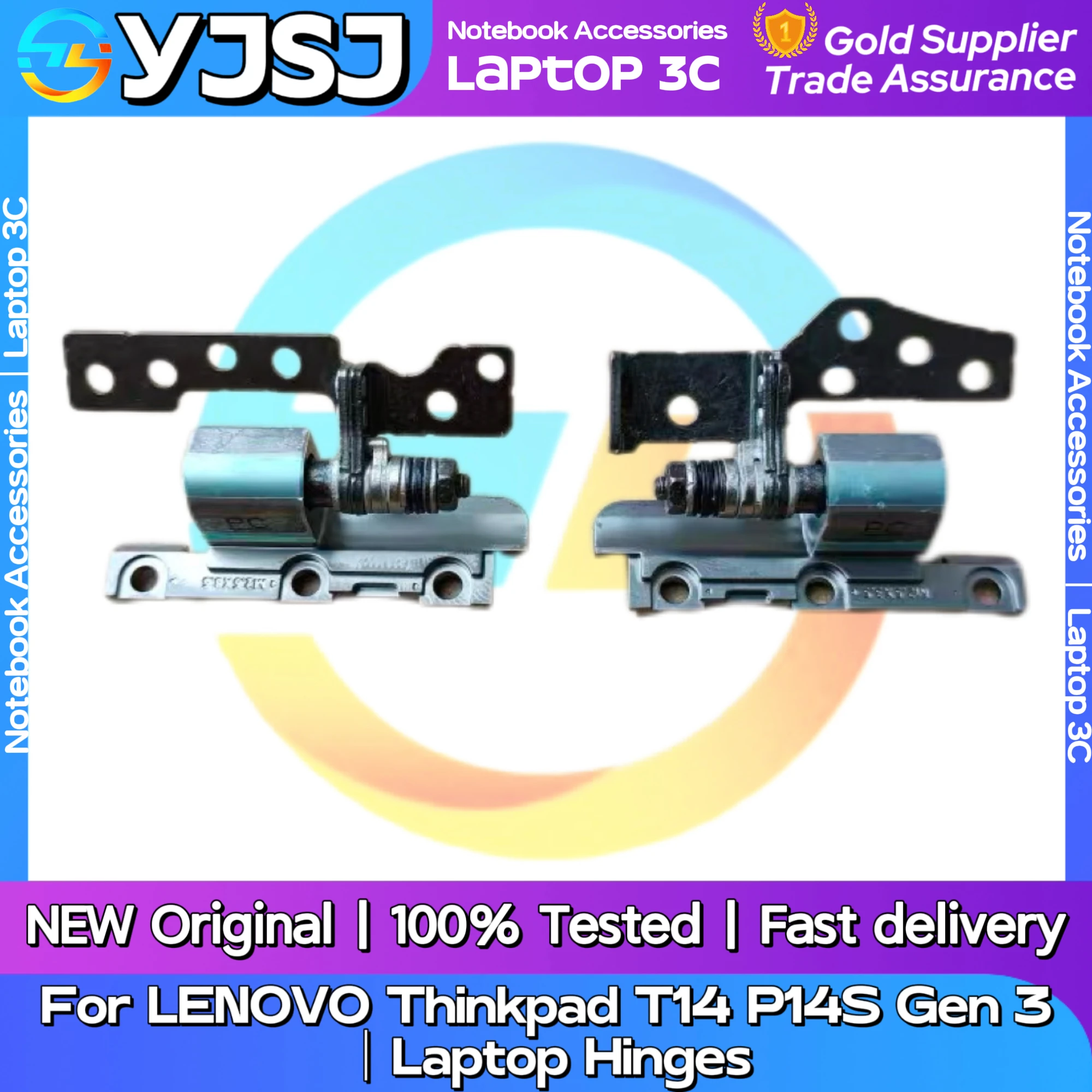 

New Original Laptop Notebook Hinges For LENOVO Thinkpad T14 P14S Gen 3 built-in left and right Hinges LCD Screen Hinges