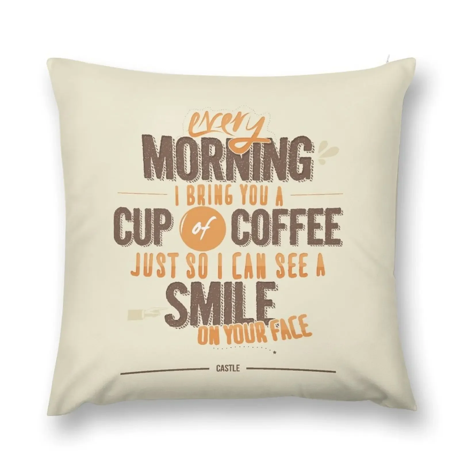 

Every morning Throw Pillow Decorative Cushion Cover Christmas Covers Cushion Cover Christmas Pillowcase pillow