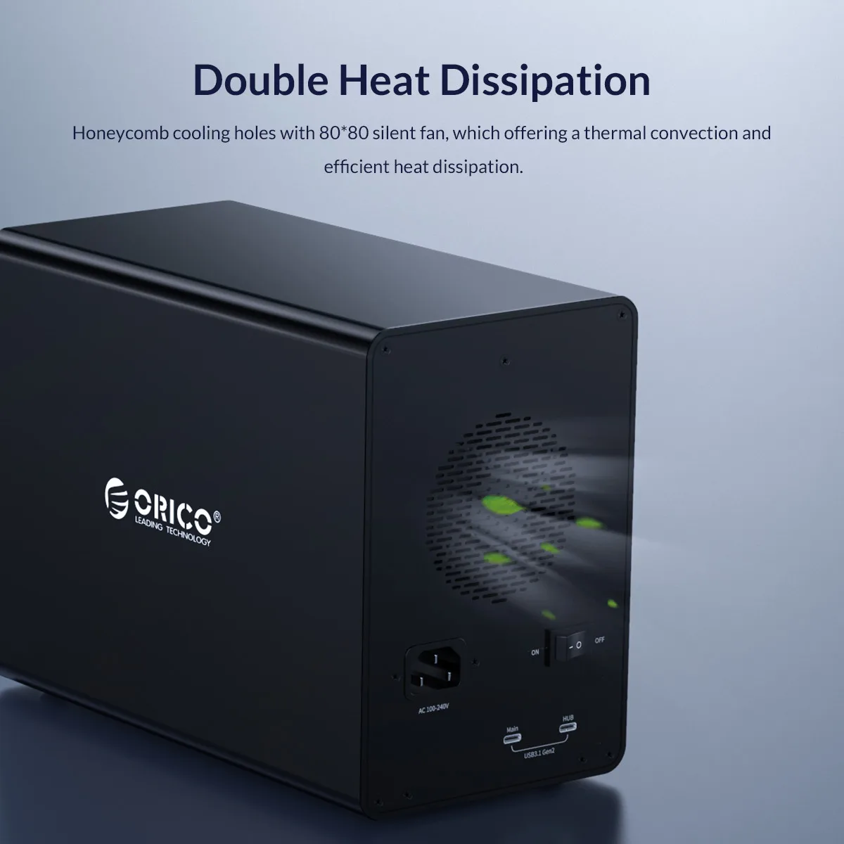 ORICO 5 Bay HDD 35 Series Type-C HDD Docking Station 10Gbps ความจุขนาดใหญ่ 3.5 นิ้วฮาร์ดไดรฟ์สำหรับการขุด Altcoins