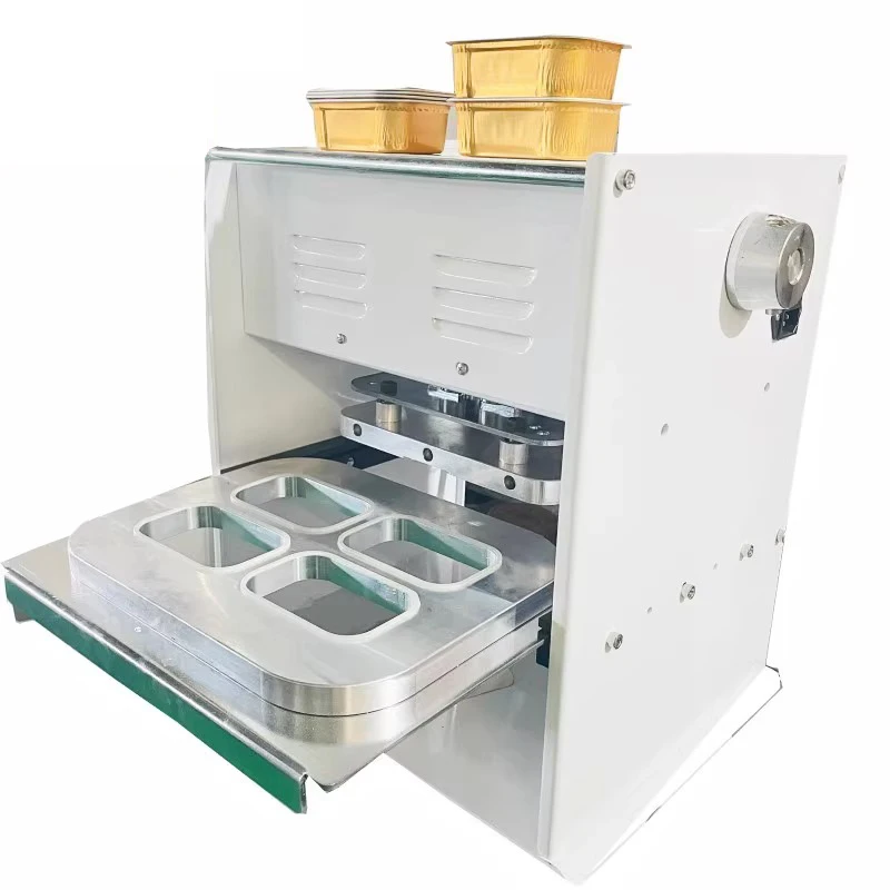 Bancs de boîte à lunch manuelle en plastique, feuille de restauration rapide, machine d'emballage pour cantine, fête, cafétéria, repas, poulet