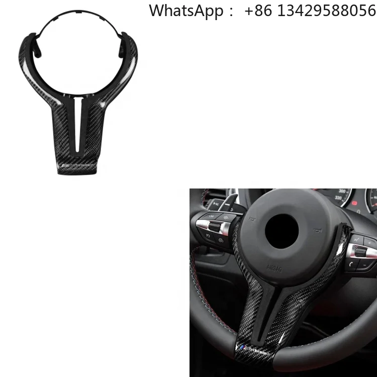 

For Alcantara Carbon Fiber Steering Wheel Replacement Cover for BMW M Series F80 F82 F10 F12 M3 M4 M5 X6M Car Interior Accessory