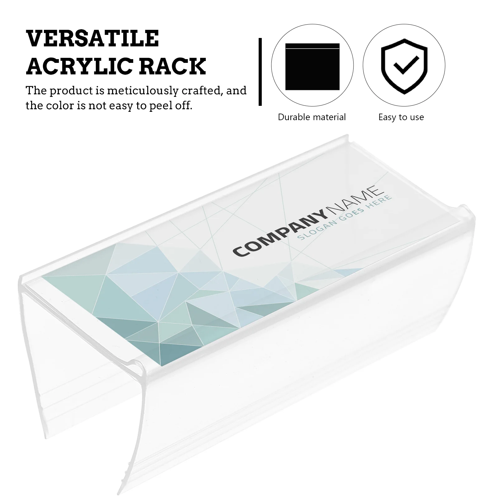 Sign Display Stand para Shop Label, Wire Shelf