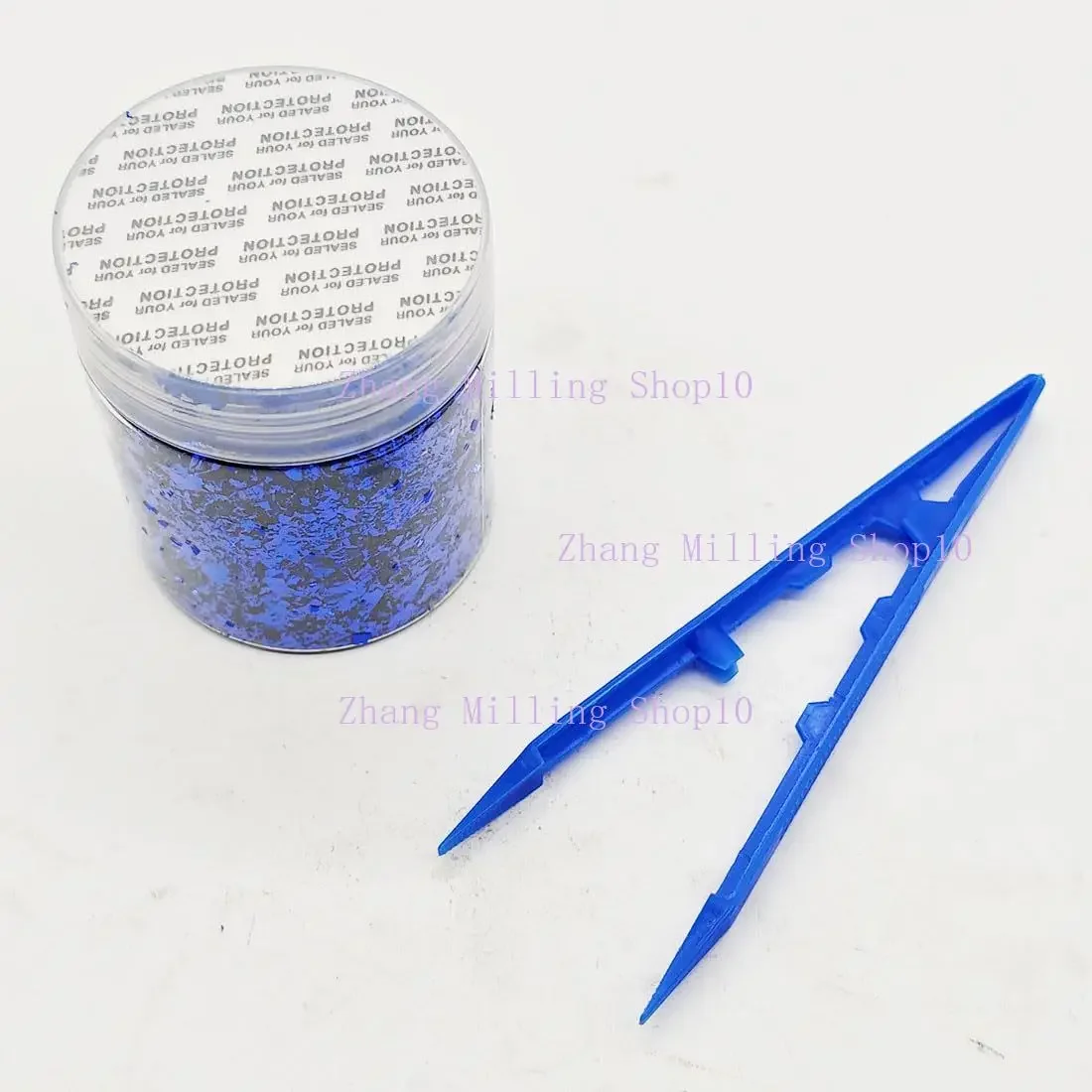 4g Chopped Carbon Fiber Short Cut Forging Color Plastic Pieces for Carbon Fiber DIY（Blue）