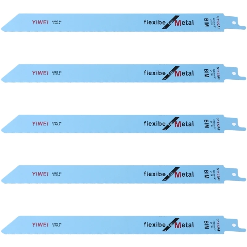 

5 Pcs 227mm 9" BIM S1122AF Reciprocating For Cutting And Metal