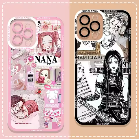 Cartoon Anime Oosaki Nana Phone Case for Samsung Galaxy S23 S21 S25 Plus S24 Ultra FE 5G Clear Cover for Samsung S22 PLUS Fundas