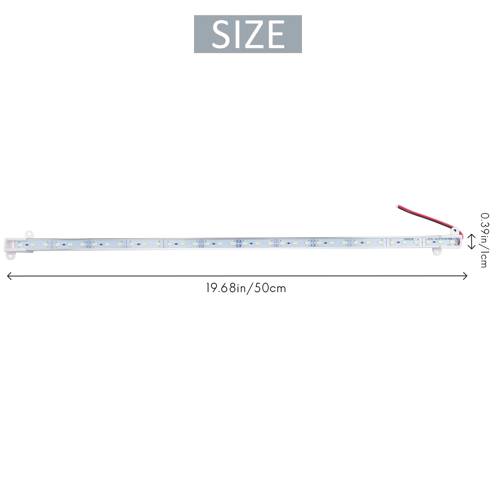 50CM 12V 36 LED 5630 SMD sztywna listwa drążek LED aluminium sztywne białe