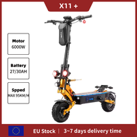 YUME X11+  Electric Scooter 6000W Dual Motor 60V 27/30AH Battery EScooter Adult Off-road Electric Scooter