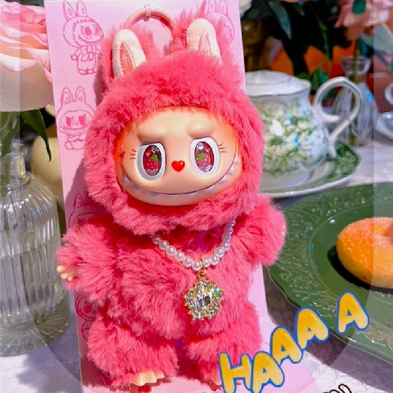 

Новое поступление Monster Labubu клубника сменные куклы аниме фигурка виниловые подвески сумка аксессуар детская игрушка слепая коробка подарок на день рождения