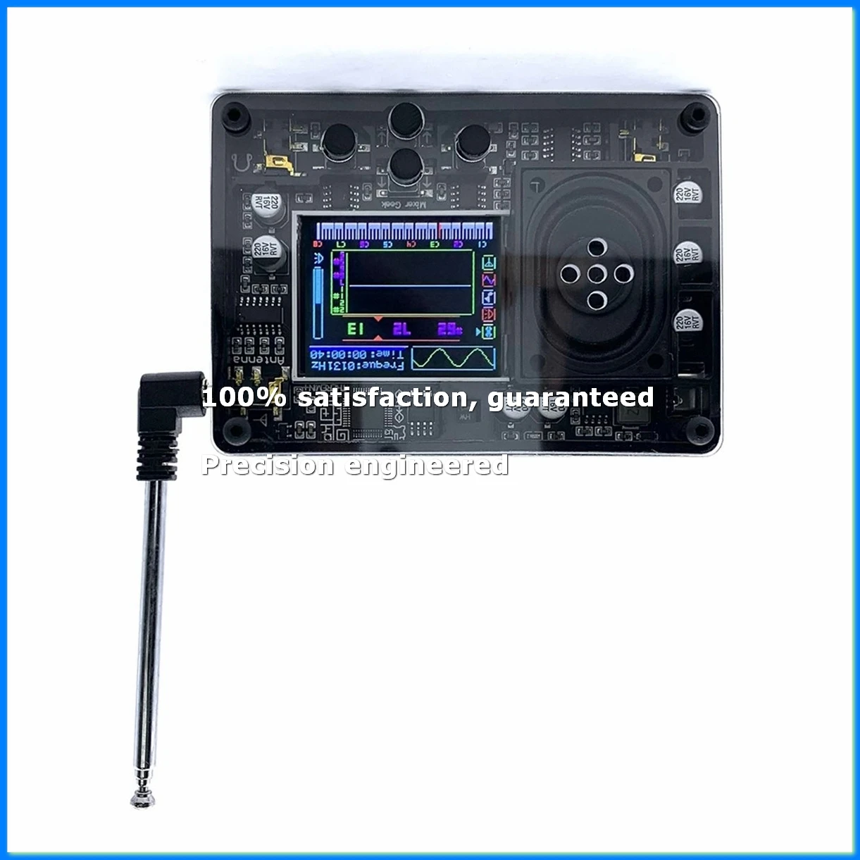 Mini Theremin Musical Electronic Instrument with Screen Display Gift Black-ELEC