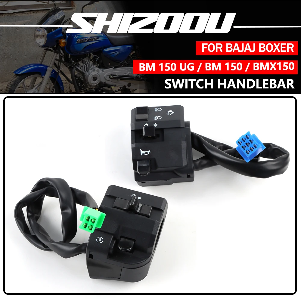 Interruptor de controlador de manillar de motocicleta para BAJAJ BOXER bm150 BM 150, accesorios boxer 150 BMX150