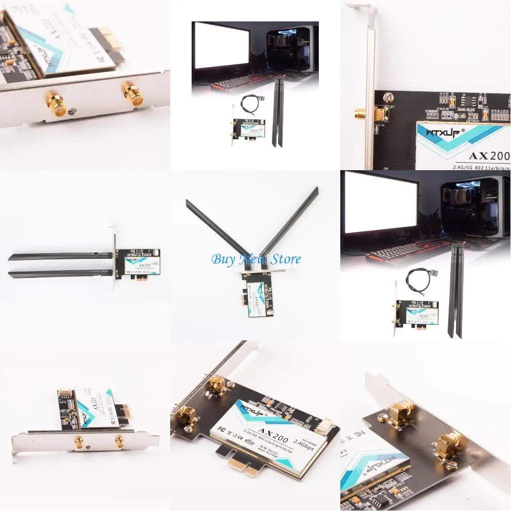 بطاقة واي فاي 20CE AX200 3000M AX200NGW بطاقة الشبكة PCIe اللاسلكية BT5.0 DualBand 2.4