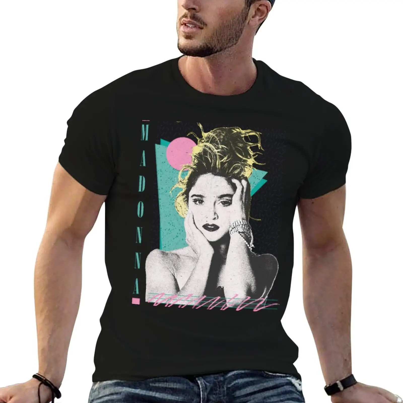 Camiseta esencial madona rovel, camiseta informal para hombre, camiseta 100% de algodón, camiseta de algodón de marca de lujo, camiseta 100%