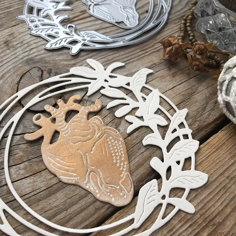Piggy Craft metal cutting dies cut die mold Fruit leaf ring Scrapbook paper craft knife mould blade punch stencils dies
