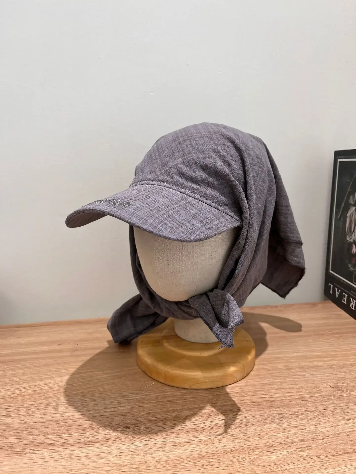 Outdoor Camping Stil Sonnenschutz Hut Jennie Schal Hut Kleine Süße Sonnenschutz Krawatte Hut Breite Krempe Hut Mesh Cap Spitze Kappe – Detail 2