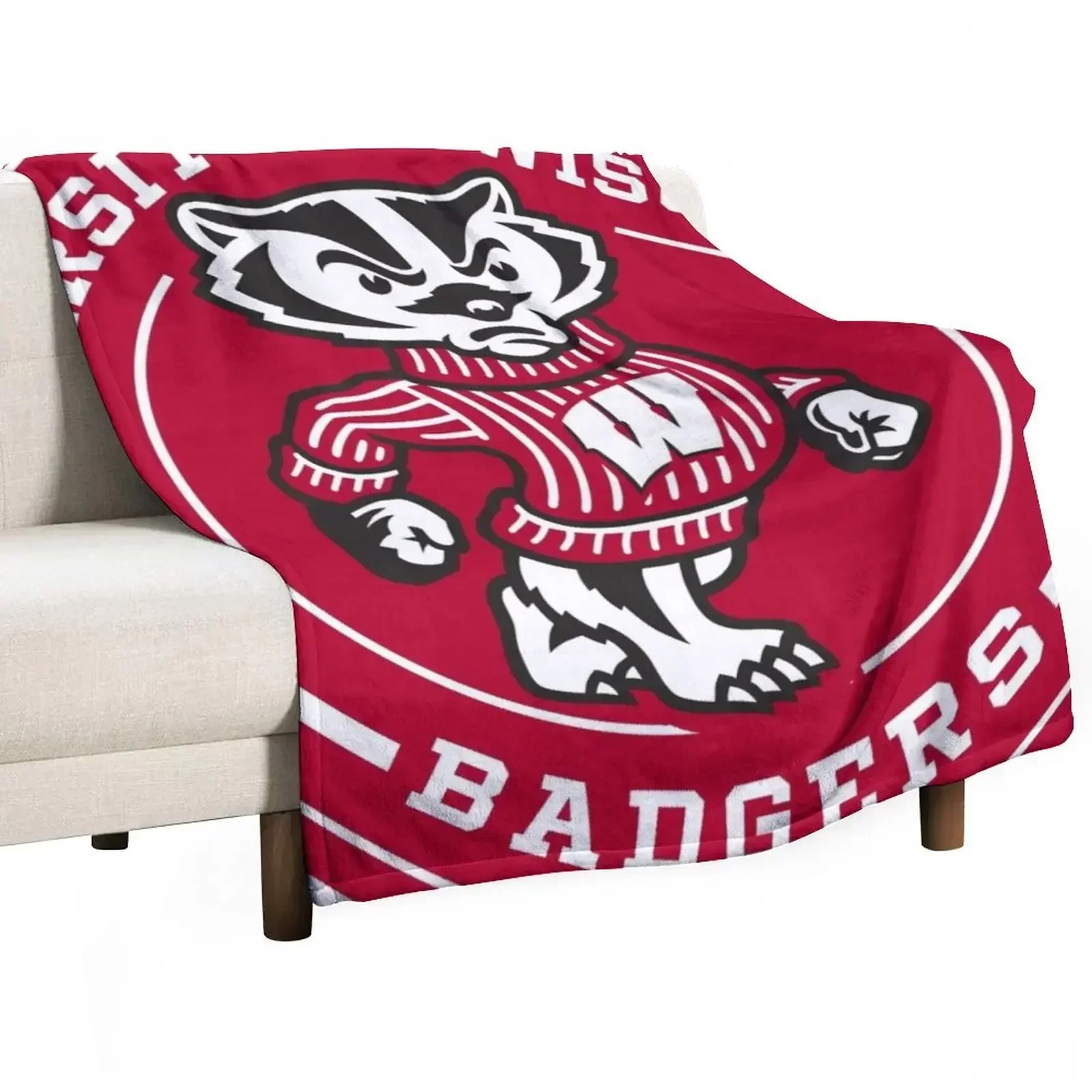 UW - Madison Circle Throw Blanket Winter beds anime Thermal Blankets