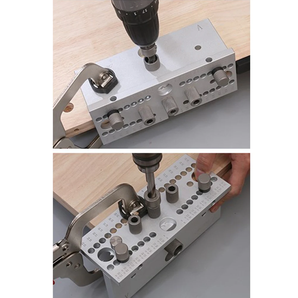 Woodworking Drill Guide Sleeve for M14 Dowelling Jig 4-10mm Hole Locator with Stainless Steel Bushing for Stability