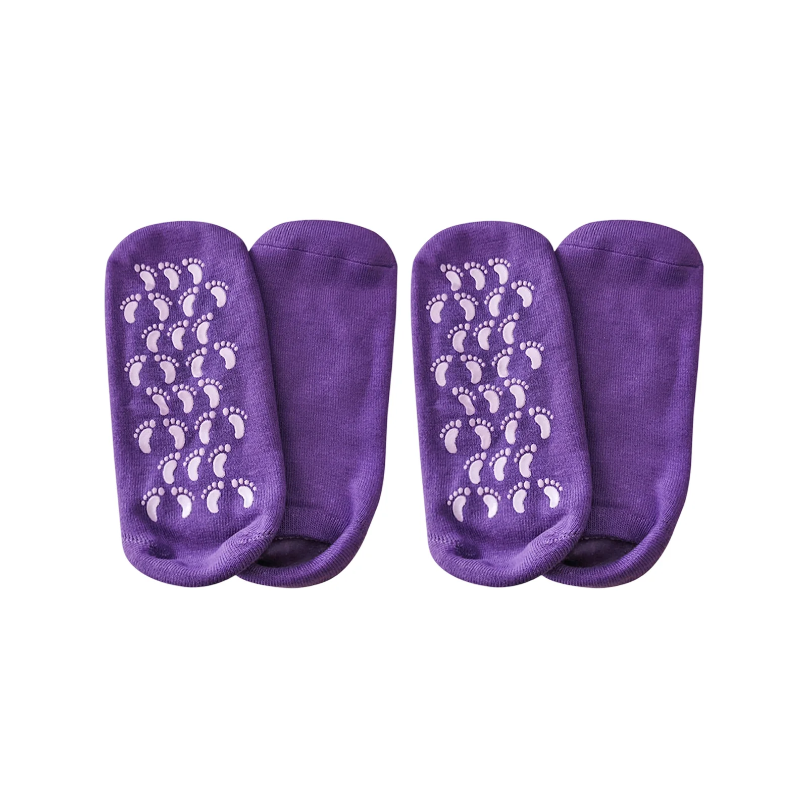 6 colors optional anti-drying and exfoliating silicone foot mask socks set (1 pair each of purple/pink/orange/black/green/blue)