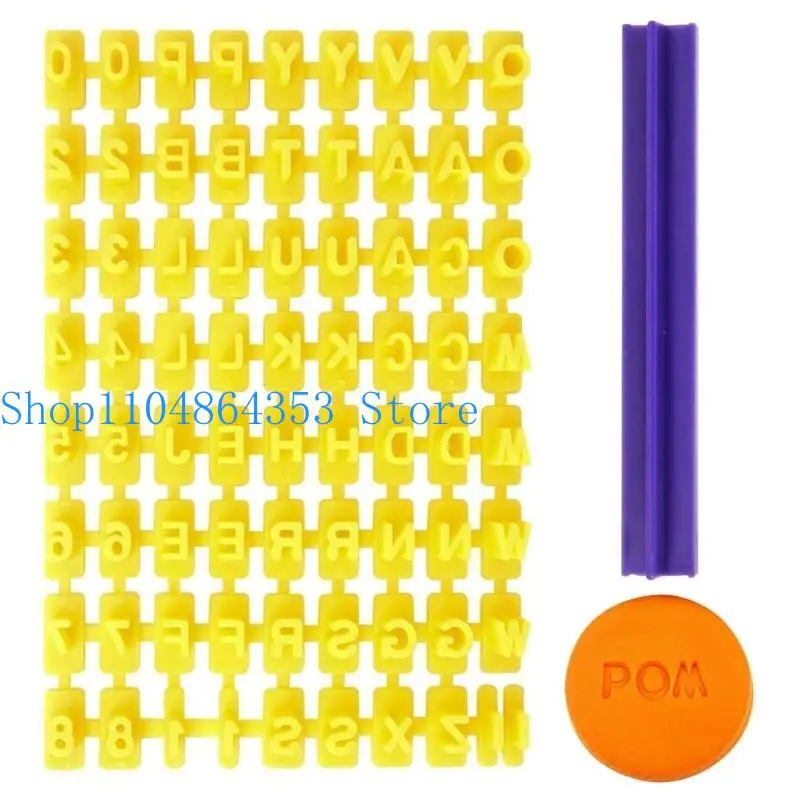 652F Baking Tool Set Number Cookie Stamp Kitchen Craft for Cookie Cake