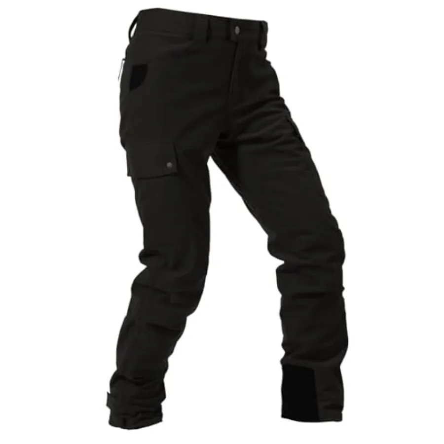 Hunting pants for outdoor activities, made of waterproof breathable fabric with silent outer layer, olive green, ideal for fish