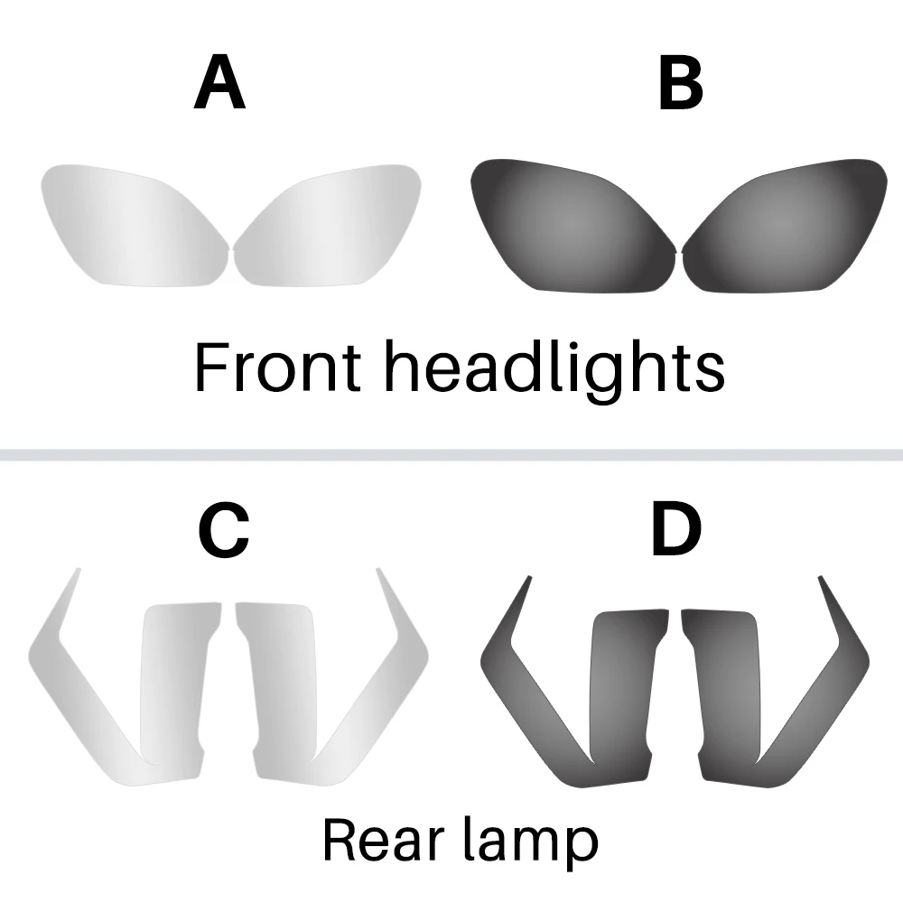 

Пленка для фар для BMW Mini Cooper Countryman U25 2024 2025 дымчатая прозрачная наклейка на переднюю заднюю лампу, защита от царапин