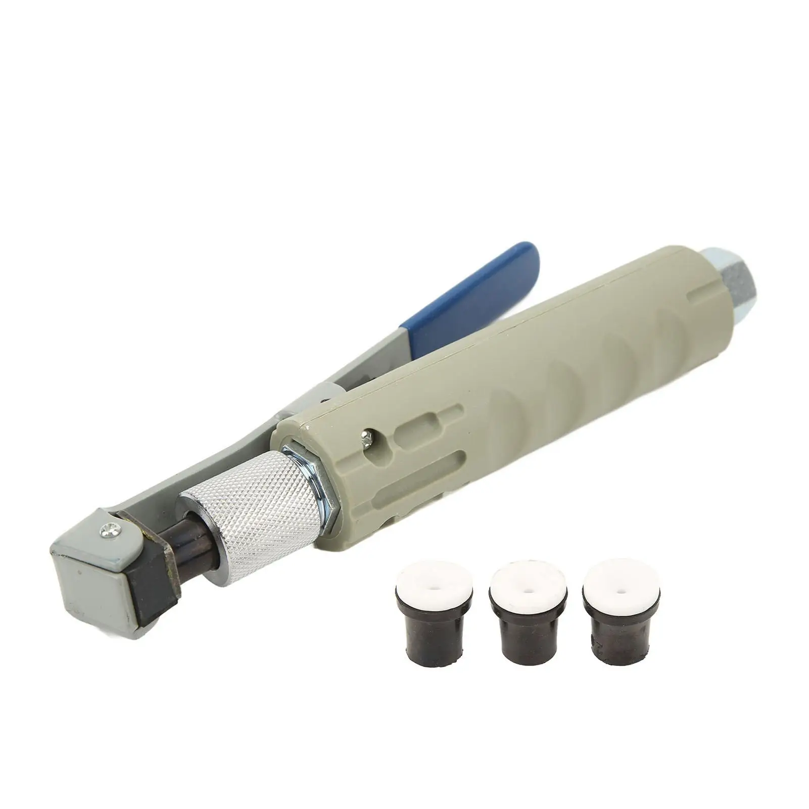 High-Efficiency Abrasive Blaster Nozzle - Lightweight Sandblasting Tool with 3 Ceramic Tips for Easy On/Off