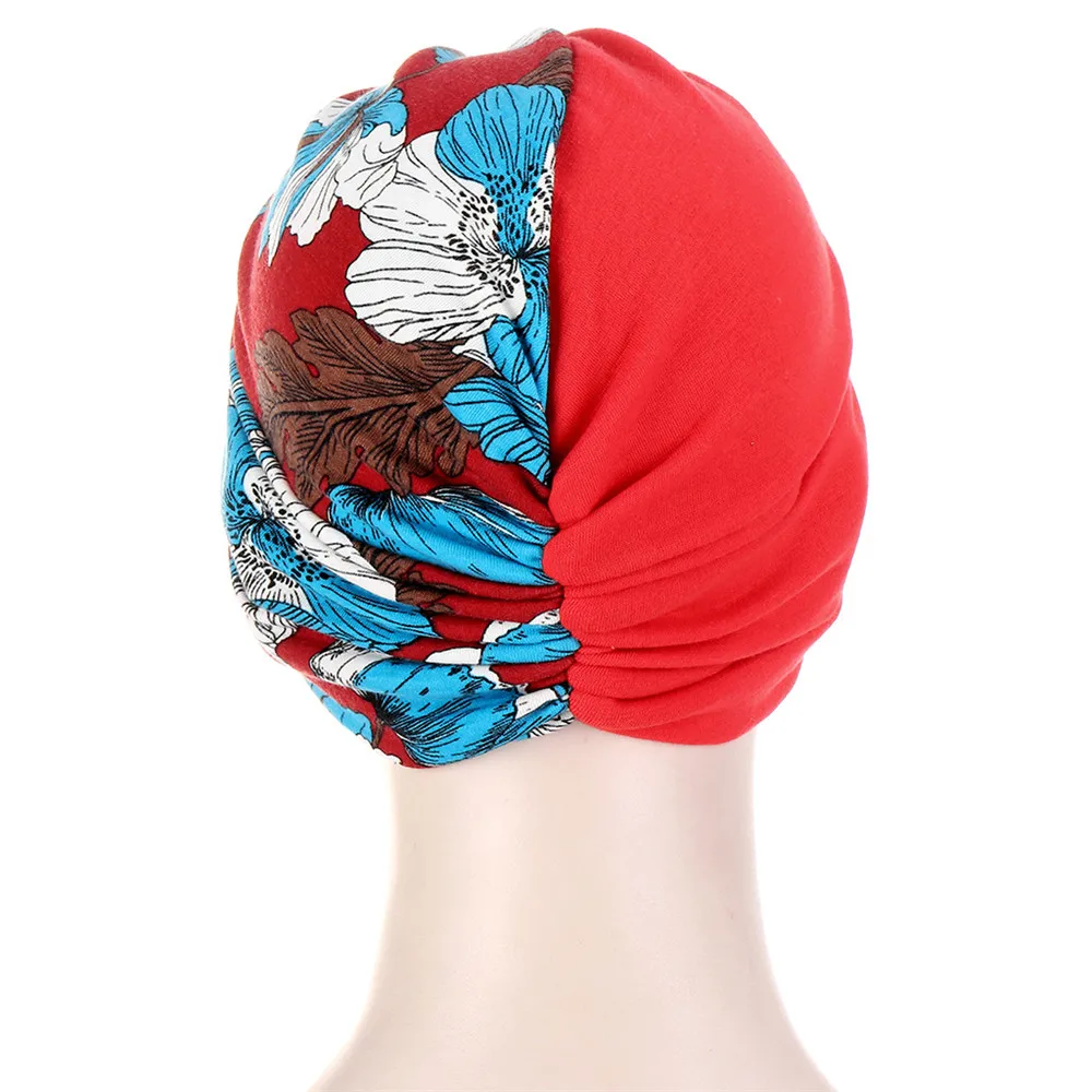 Turban à nœud torsadé imprimé pour femmes indiennes, Skullies, Hijab musulman, casquette de chimio, chapeau contre le Cancer, Bonnet extensible, couvre-tête pour perte de cheveux, nouvelle collection