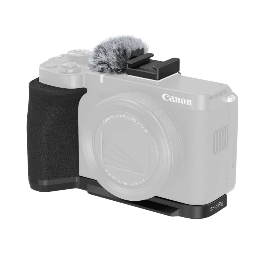 SmallRig 5808 für Canon PowerShot V1 Basic Cage/L-förmiger Griff mit Silikongriff Arca-Swiss Schnellwechselplatte 5807 – Detail 7