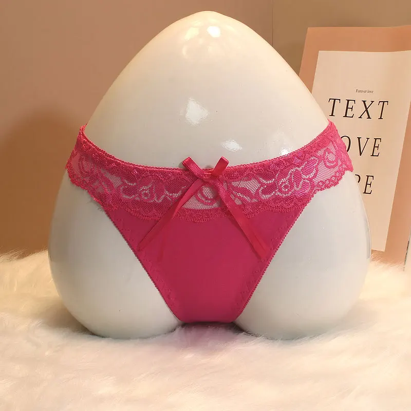 Сексуальное женское нижнее белье, трусики с кружевной отделкой, стринги с бабочкой, кружевной цветок, вышивка, супер удобный