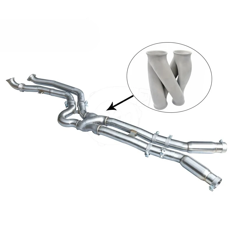 For Z Style Exhaust Midpipe for M3/M4 G80/G82 S58 Resonated