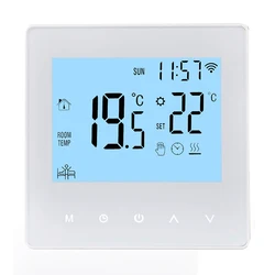 Smart Tuya WiFi Thermostat 3A/16A Digital Programmable LCD Display Electric/Water Underfloor Heating Temperature Controller