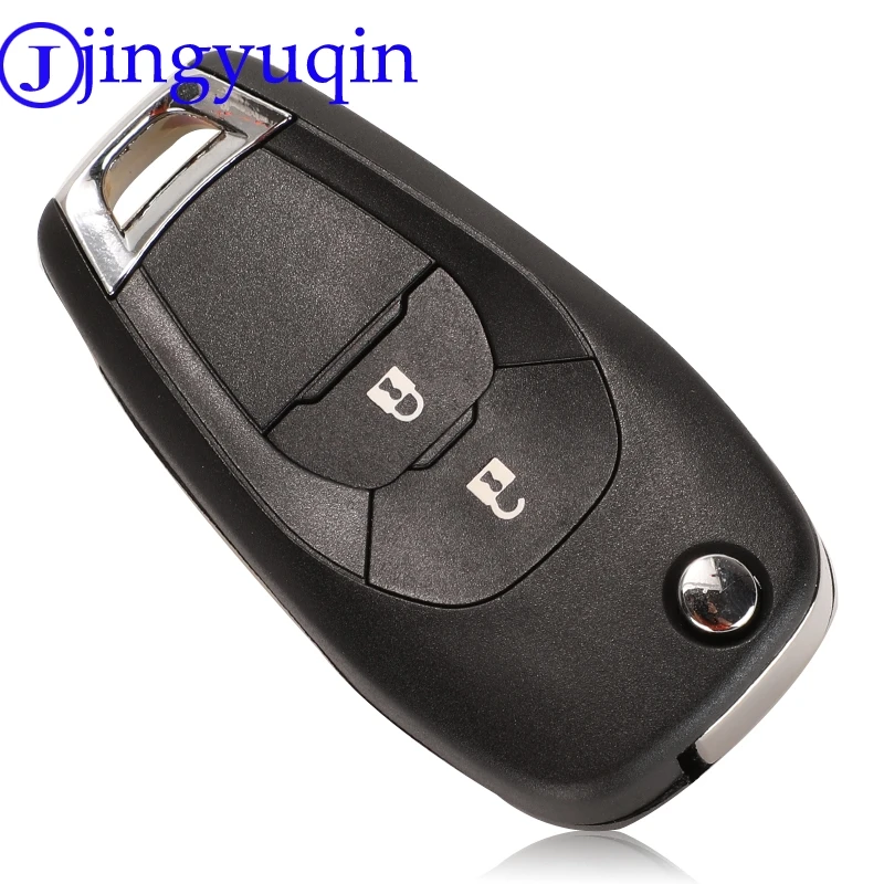 jingyuqin Folding Remote Car Key Fob For Chevrolet Cruze Avo Auto Smart Replace Flip Key 2/3/4 Buttons