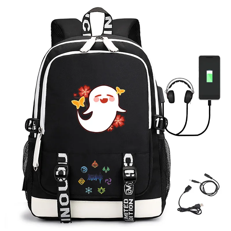 Genshin – sac à dos d'école Impact Hot Game Cosplay Oxford, cartable étanche pour ordinateur portable, dessin animé, pour garçons et filles