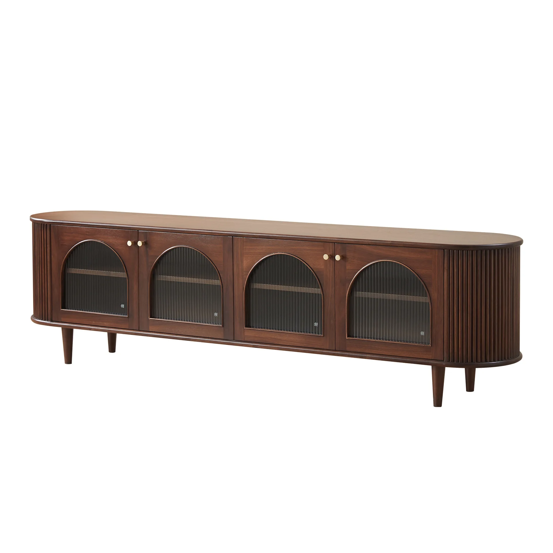 TV Stand Cabinet Nordic Solid Wood Small Apartment Easy Assembly Sturdy Durable Stable Construction Space Saving Comfortable