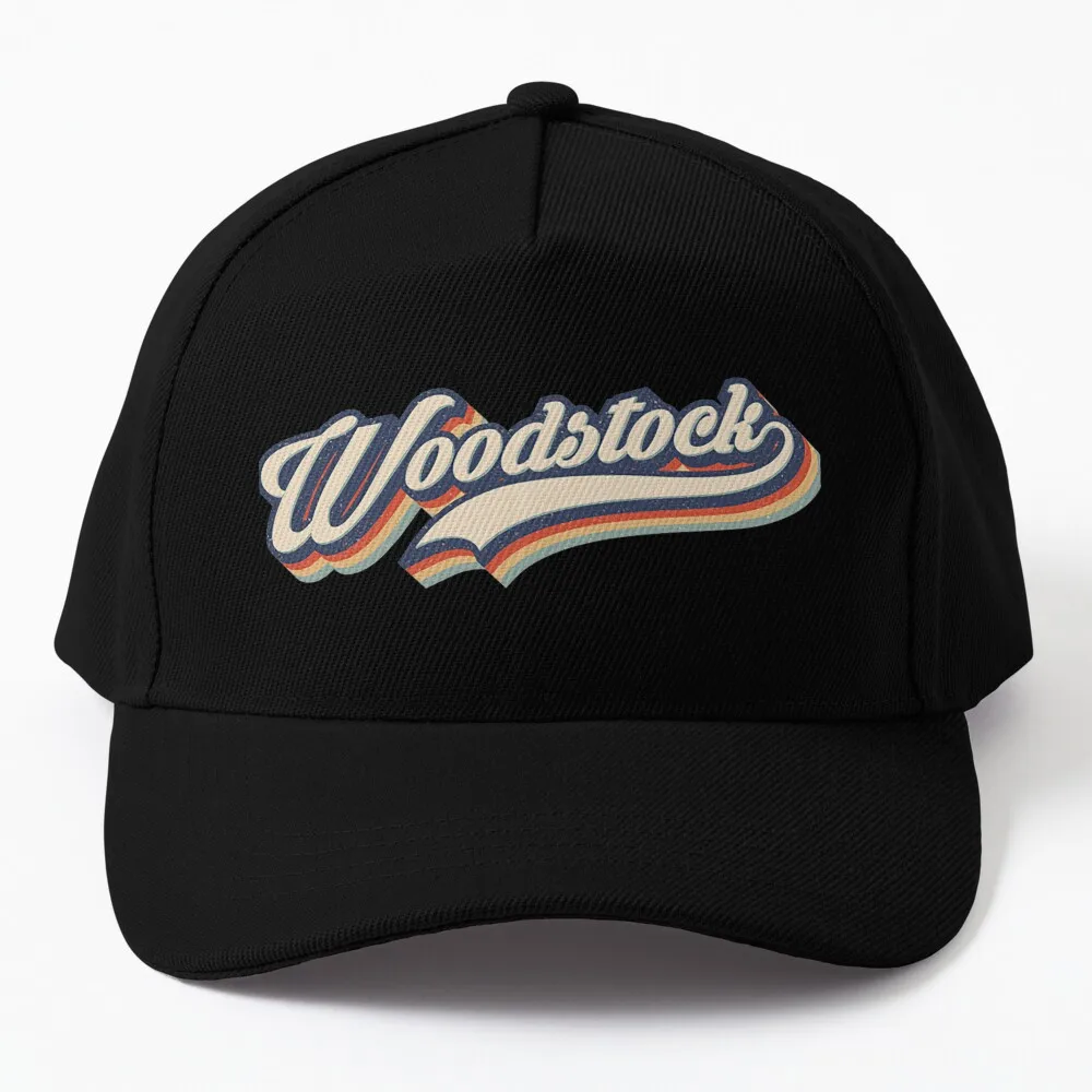 

Woodstock T-ShirtI Love Woodstock City USA Retro Vintage Baseball Cap Gentleman Hat Golf Cap Mens Tennis Women'S