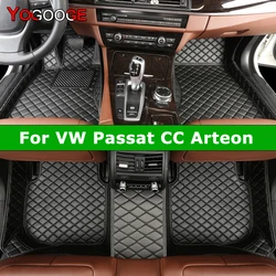 YOGOOGE Custom Car Floor Mats For VW CC Arteon Auto Carpets Foot Coche Accessorie