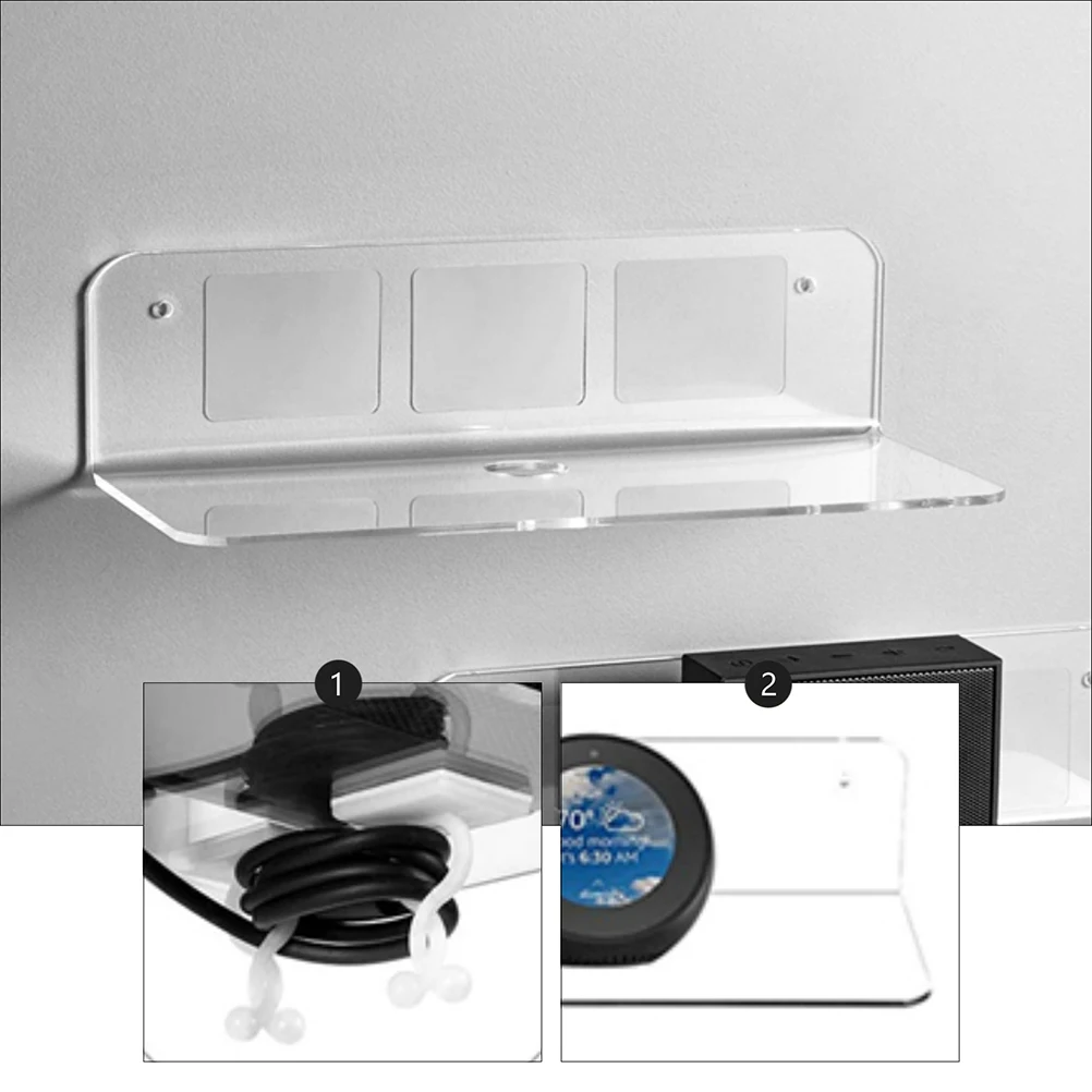 

Audio Stand Household Bracket Sound Storage Shelve Speaker Holder Shelf Loudspeaker Wall