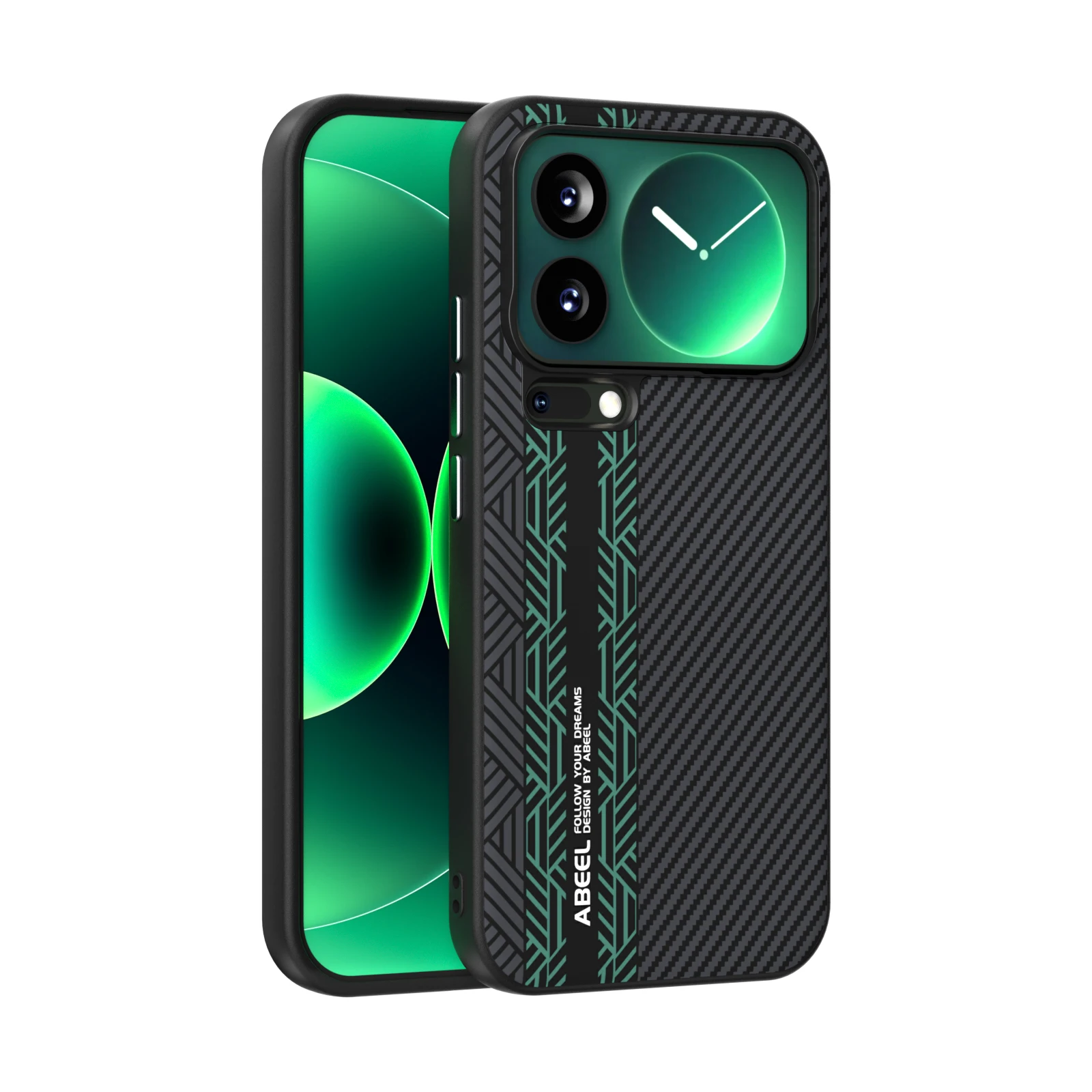 

For Xiaomi 17 Pro Max Magsafe Case Protective Carbon Fiber Leader Series Mobile Phone Back Cover