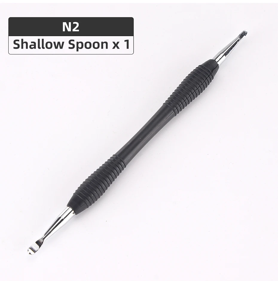 Qjh Leder Modellierung Schnitzwerk zeuge Set Modell ier punkt Stift Löffel Leder Präge Werkzeugs atz Leder Handwerk Modell ier werkzeuge Set – Detail 17