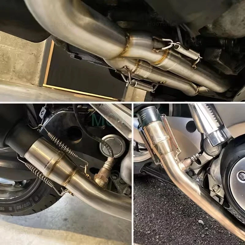 

Motorcycle Accessories For TMAX530 TMAX560 TMAX500 TMAX 500 530 560 Front exhaust pipe stainless steel 2008-2016