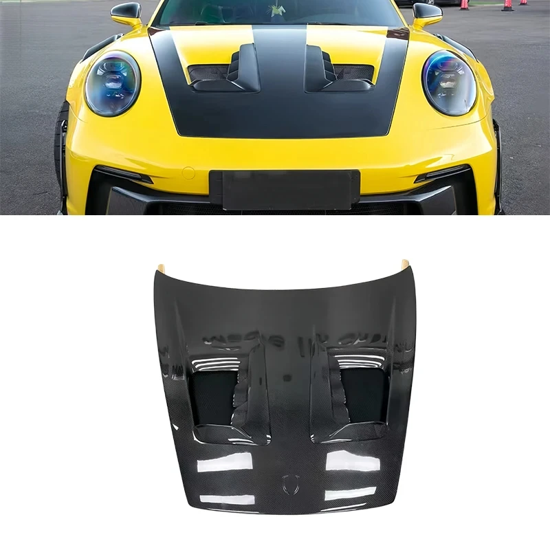 

For Porsche 911 Carrera Carrera S Carrera 4 Carrera 4S 992 2019-2025 Carbon Fiber Engine Hood Bonnet GT3RS Style Lightweight Rac