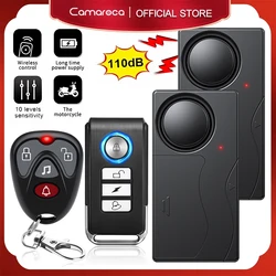 Camaroca Wireless Vibration Alarm Tür-und Fenster-Diebstahl alarm mit Fernbedienung 110db Motorrad Fahrrad Sicherheits sensoren