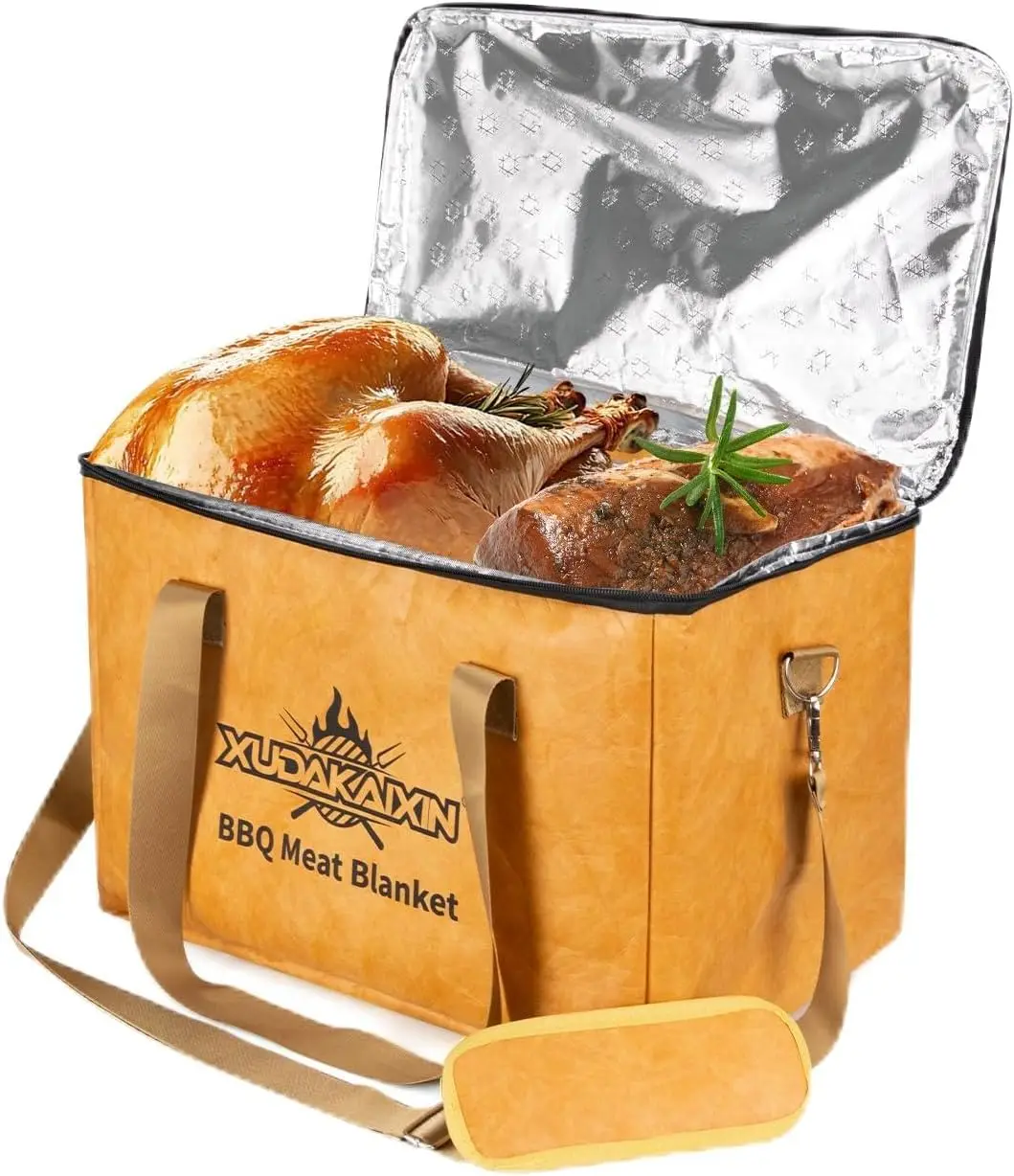 

BBQ Meat Resting Blanket - Reusable Grilling & Smoking Bag for Brisket, Beef, Pork Shoulder, Turkey – Ideal Gift for Men/Dad