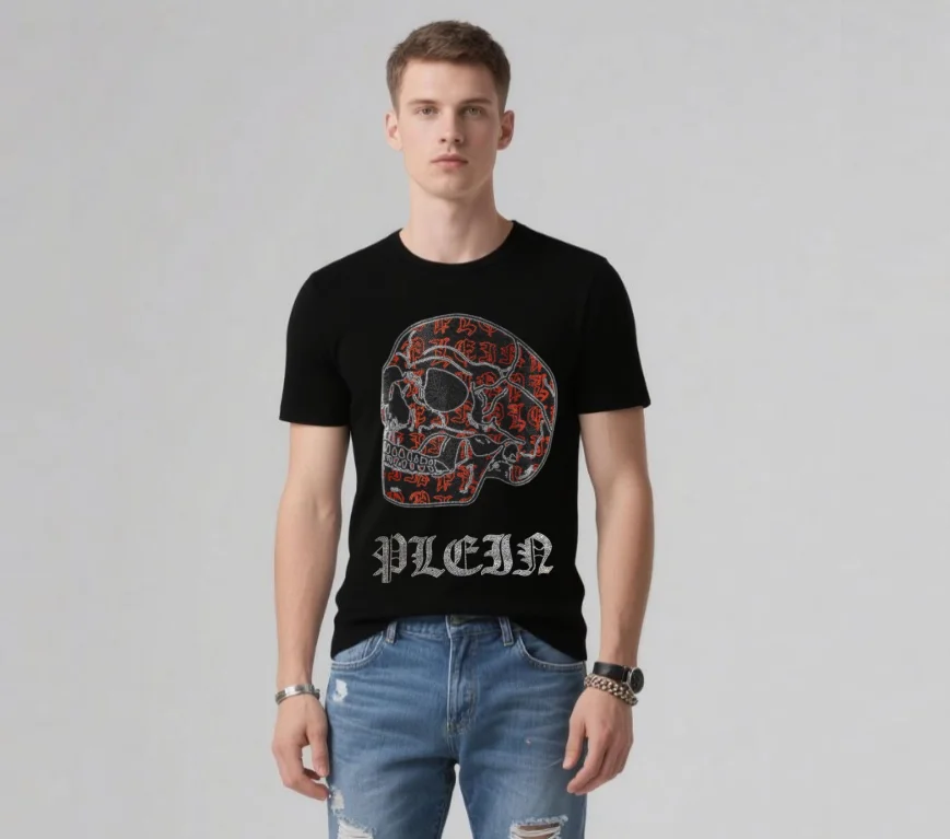 Designer Men's T-Shirts for the Modern Streetwear Look Featuring Stunning Rhinestones and Versatile Styles top tees